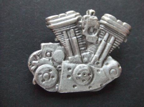 Harley Davidson motorblok zilverkleurig